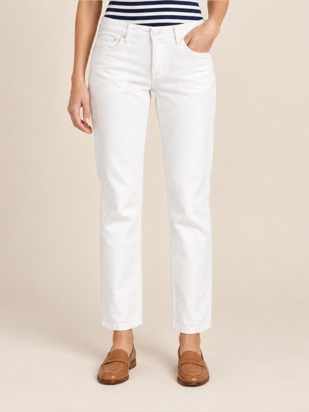 Kate Spade white Straight Leg Jeans size 30